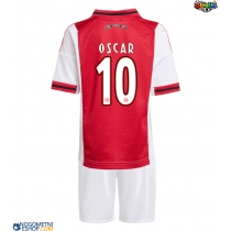 Otroški Nogometni dresi Ajax Oscar Gloukh #10 Domači 2025-26 Kratek Rokav (+ Kratke hlače)